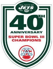 New York Jets 2008 Anniversary Logo iron on paper